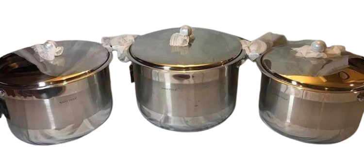 3PC Stainless Steel Pot Set